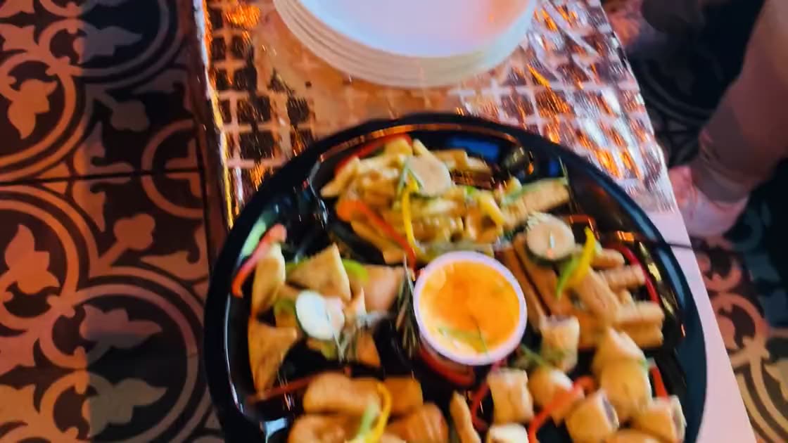 A banquet, laid for a function